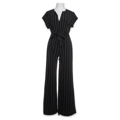 Jumpsuit (Zwart, Wit) van La Fée Maraboutée Elastaan, Polyester, Viscose