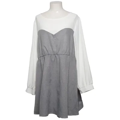 Robe (Blanc, Noir) de Shein Curve Polyester