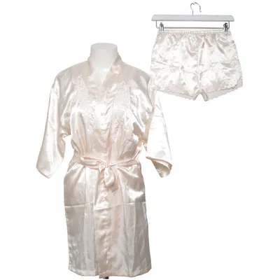 Robe de chambre (Beige) de Golden Dragon Soie