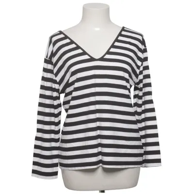 Langærmet t-shirt (Sort, Hvid) fra Ben Barton Elastan, Viscose