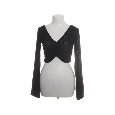 Crop top (Svart) från Zara Trafaluc Elastan, Polyamid, Polyester