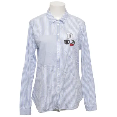 Shirt (Blue, White) from Dranella Cotton, Elastane