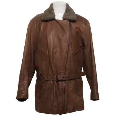 Läderjacka (S-2000WJ) från Saki Collection Bomull, Skinn, Polyester