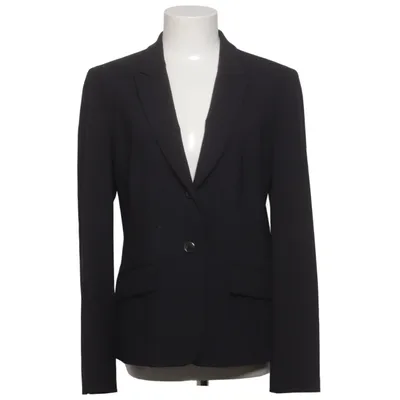 Blazer (Zwart) van Hugo Boss Cupro, Elastaan, Wol