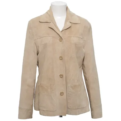 Leren jack (Beige) van 17&co. Leer, Polyester