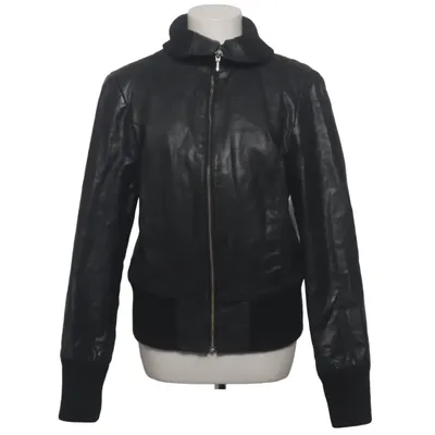 Leren jack (Zwart) van OH Collection Leer, Polyester