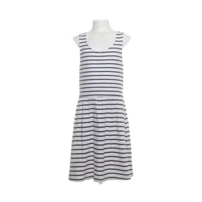 Jurk (Wit, Blauw) van Basic U Katoen, Elastaan