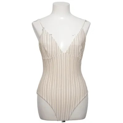 Maillot de bain une pièce (Beige, Noir) de Åhléns Élasthane, Polyamide, Polyester