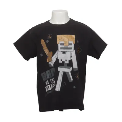 T-shirt (Sort, Flerfarvet) fra Mojang