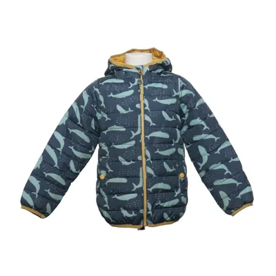 Vinterjacka (Blå, Gul, Flerfärgad) från Frugi Återvunnen polyester