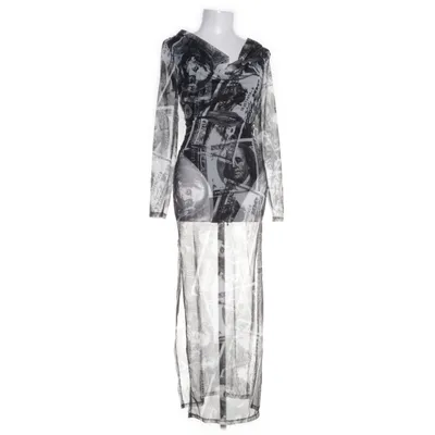 Kjole (Sort, Flerfarvet) fra Shein SXY Elastan, Polyester