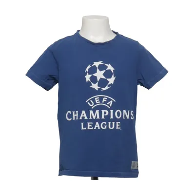 T-shirt (Bleu, Blanc) de Champion's League Élasthane, Coton biologique