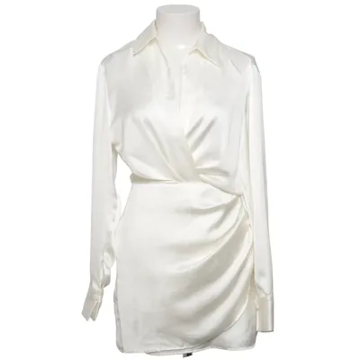 Omlottklänning (Vit) från Zara Polyester