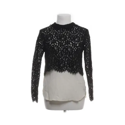 Blus (Svart, Beige) från Sandro Paris Bomull, Polyamid, Silke