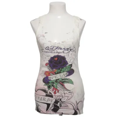 Tank Top (White, Multicolored) from Ed Hardy by Christian Audigier Cotton