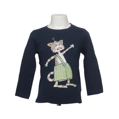 Långärmad t-shirt (Blå, Flerfärgad) från Pettson och Findus Bomull