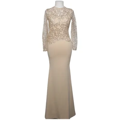 Evening gown (Beige) from Nazz Collection Cotton, Polyester