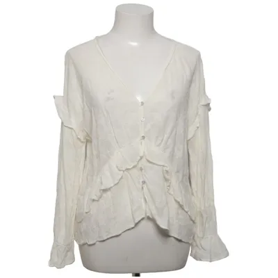 Blouse (White) from Zara Cotton, Viscose