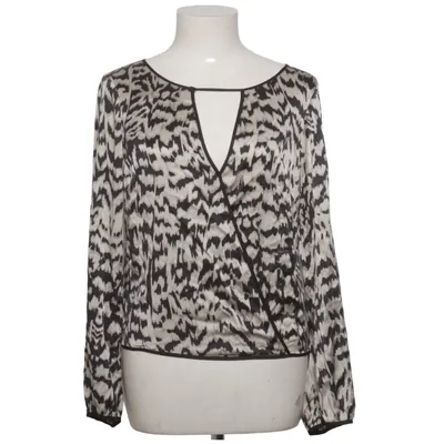 Blouse (Noir, Blanc) de Demoy Élasthane, Soie