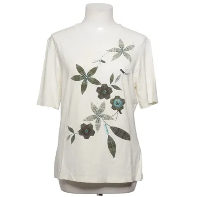 T-shirt (Beige, Meerkleurig) van Frank Walder Elastaan, Viscose