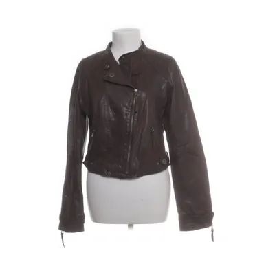 Leren jack (Bruin) van Sh Collection Leer, Polyester, Suède
