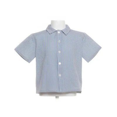 Skjorte (Hvid, Blå) fra Konges Sløjd Genanvendt polyester
