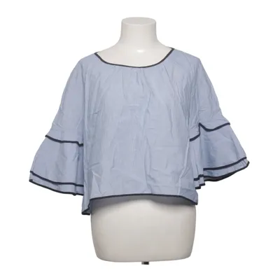 Blouse (Bleu, Blanc) de Zara Basic Collection Coton
