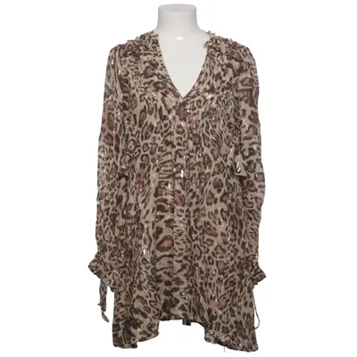Robe (Beige, Marron, Noir) de The Kooples Polyester, Soie