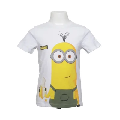 T-shirt (Vit, Gul, Flerfärgad) från Minions Polyester, Återvunnen bomull