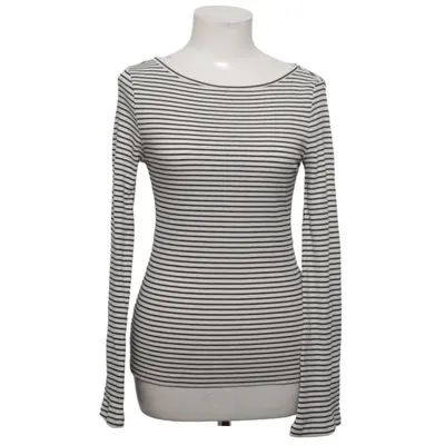 Long sleeve T-shirt (White, Black) from H&M Cotton, Elastane, Modal