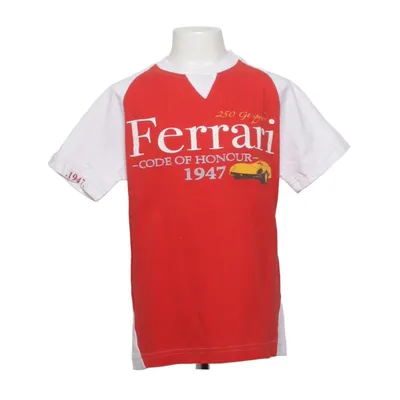 T-shirt (Rood, Wit) van Ferrari Katoen