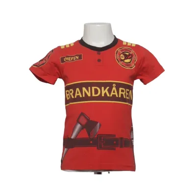 T-shirt (Rood, Zwart, Geel) van Den Goda Fen Organisch katoen