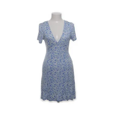 Jurk (Blauw, Wit, Meerkleurig) van Pull & Bear Elastaan, Viscose