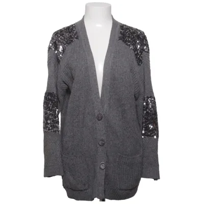 Cardigan (Grijs) van Essentiel Antwerp Angora, Katoen, Merinowol, Polyamide, Zijde, Viscose