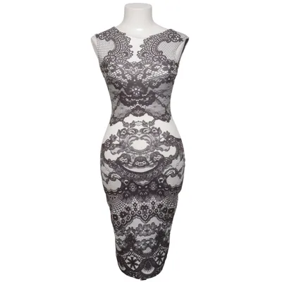 Robe (Noir, Blanc) de Lipsy London Élasthane, Polyester