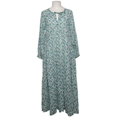 Maxi dress (Green, White) from Oysho Cotton