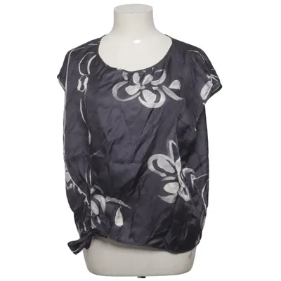 Top (Zwart, Wit) van Marina Rinaldi Zijde, Viscose