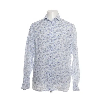 Skjorte (Hvid, Blå) fra SAND Jeans Linned