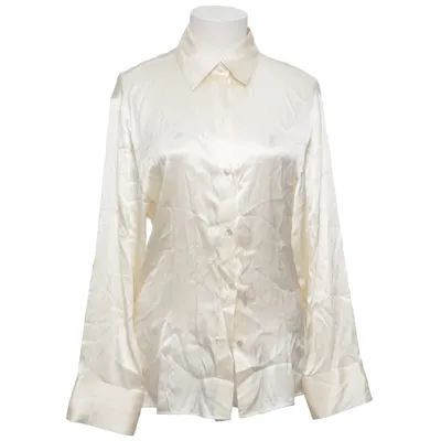Chemise (Blanc) de Massimo Dutti Élasthane, Soie