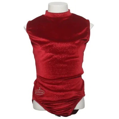 Justaucorps de gymnastique (Rouge) de Milano Élasthane, Polyamide, Polyester