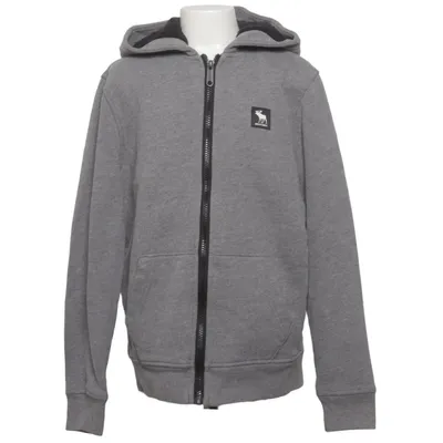 Sweat à capuche (Gris) de Abercrombie & Fitch Coton, Fausse fourrure, Polyester