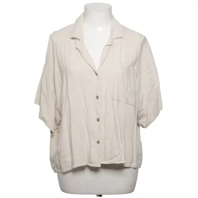 Kortärmad skjorta (Beige) från Selected Femme Linne, Viskos