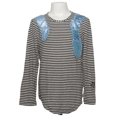 Lange mouwen shirt (Zwart, Wit, Blauw) van BangBang Copenhagen Elastaan, Polyester, Viscose
