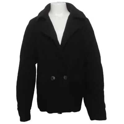 Cabanjacke (Schwarz) von Zara Baumwolle, Wolle