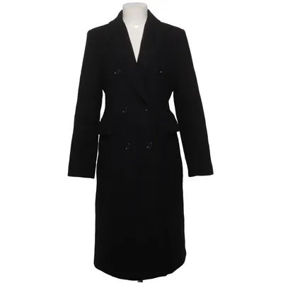 Frakke (Sort) fra Mango Akryl, Bomuld, Polyamid, Polyester, Viscose, Uld
