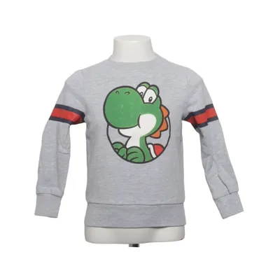 Sweatshirt (Grijs, Meerkleurig) van Super Mario Katoen, Polyester
