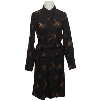 Shirt dress (Black, Orange) from Three Sixty Five Polyester, Viscose