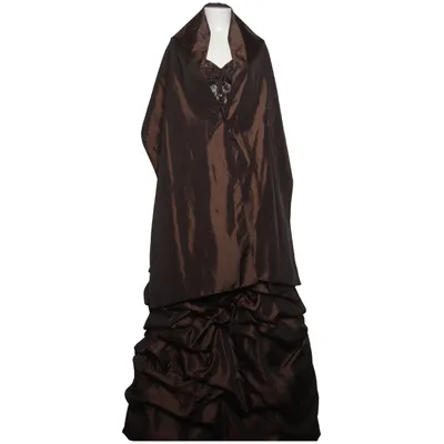 Aftenkjole (Brun) fra Barbara Schwarzer Polyester