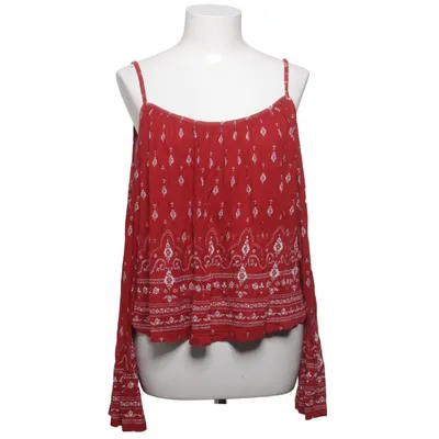 Top (Rood, Wit) van H&M Coachella Elastaan, Viscose