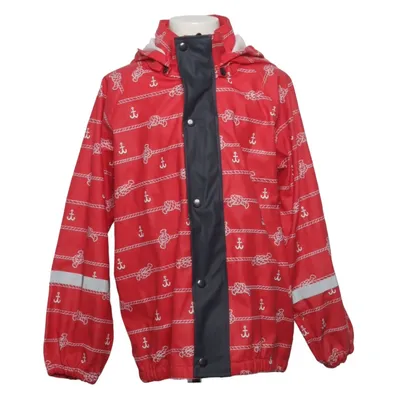 Regnjacka (Röd, Vit) från Rainbusters Polyester